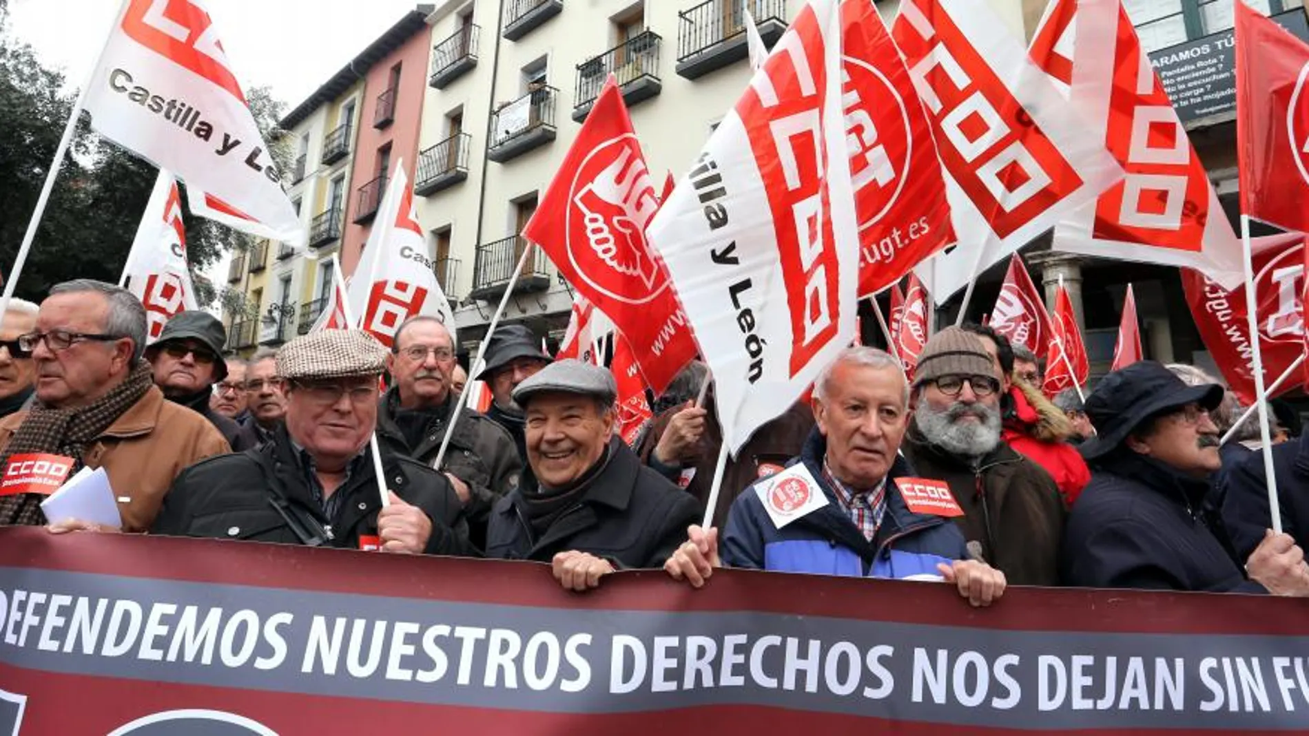 Protesta por las calles de Valladolid