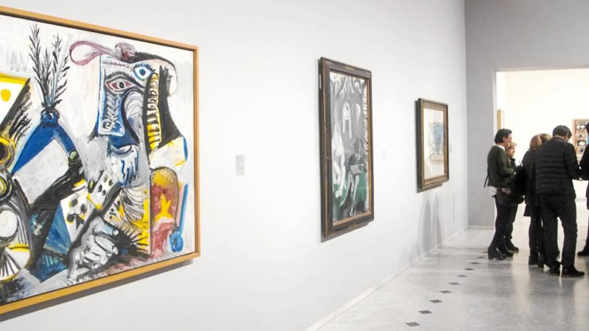 La sala 16 del Museo Picasso donde se puede ver los cuadros adquiridos en préstamo