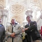 Arenas, Antonio Sanz y Fernández de Moya, ayer en la Catedral de Jaén