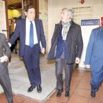 Sáez Aguado se reúne con el alcalde de Ávila, José L. Rivas, y el presidente de la Diputación, Jesús M. Sánchez Cabrera