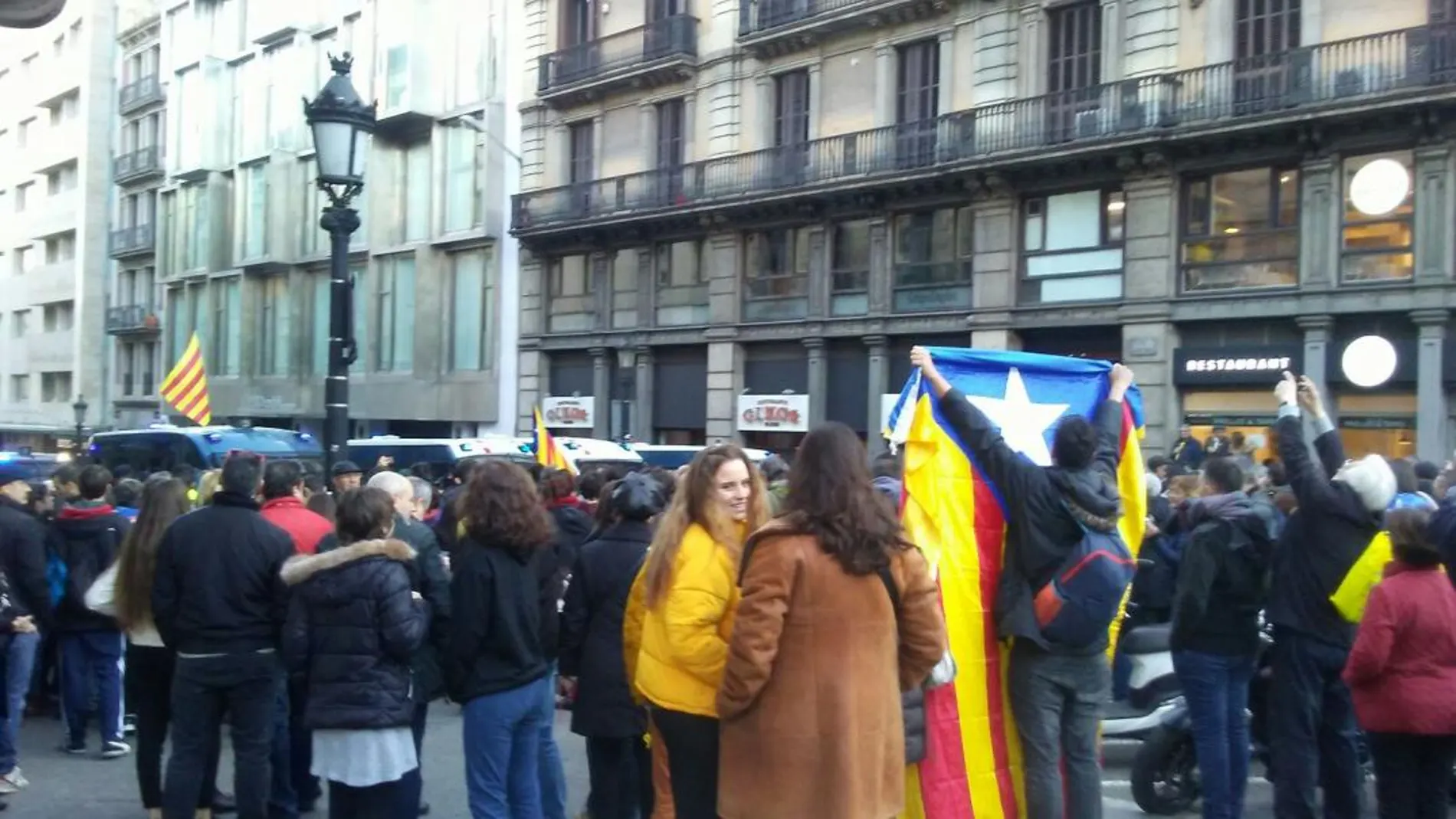 Tensión en la concentración independentista