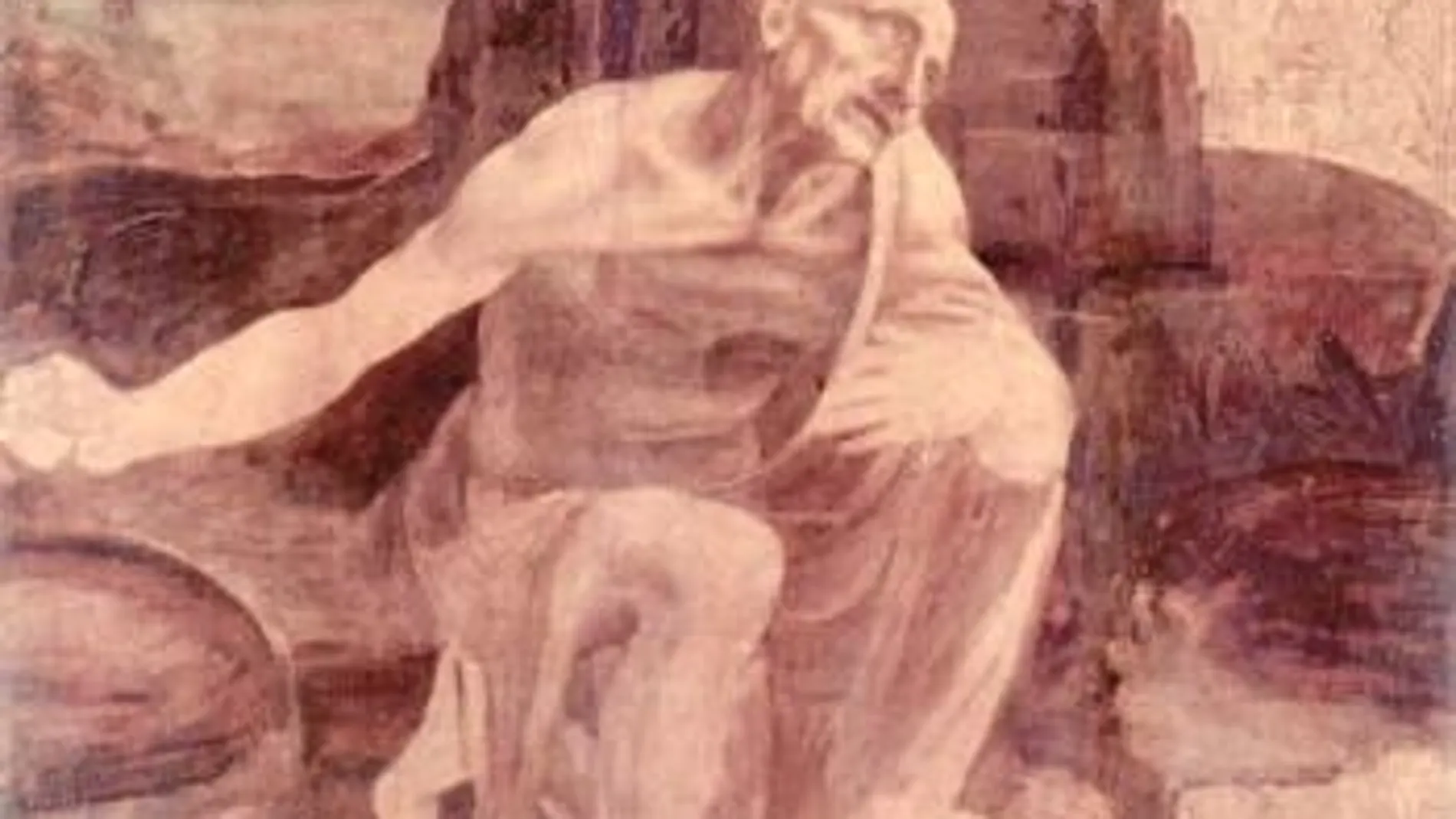 «San Jerónimo», obra pintada en Montserrat por Leonardo