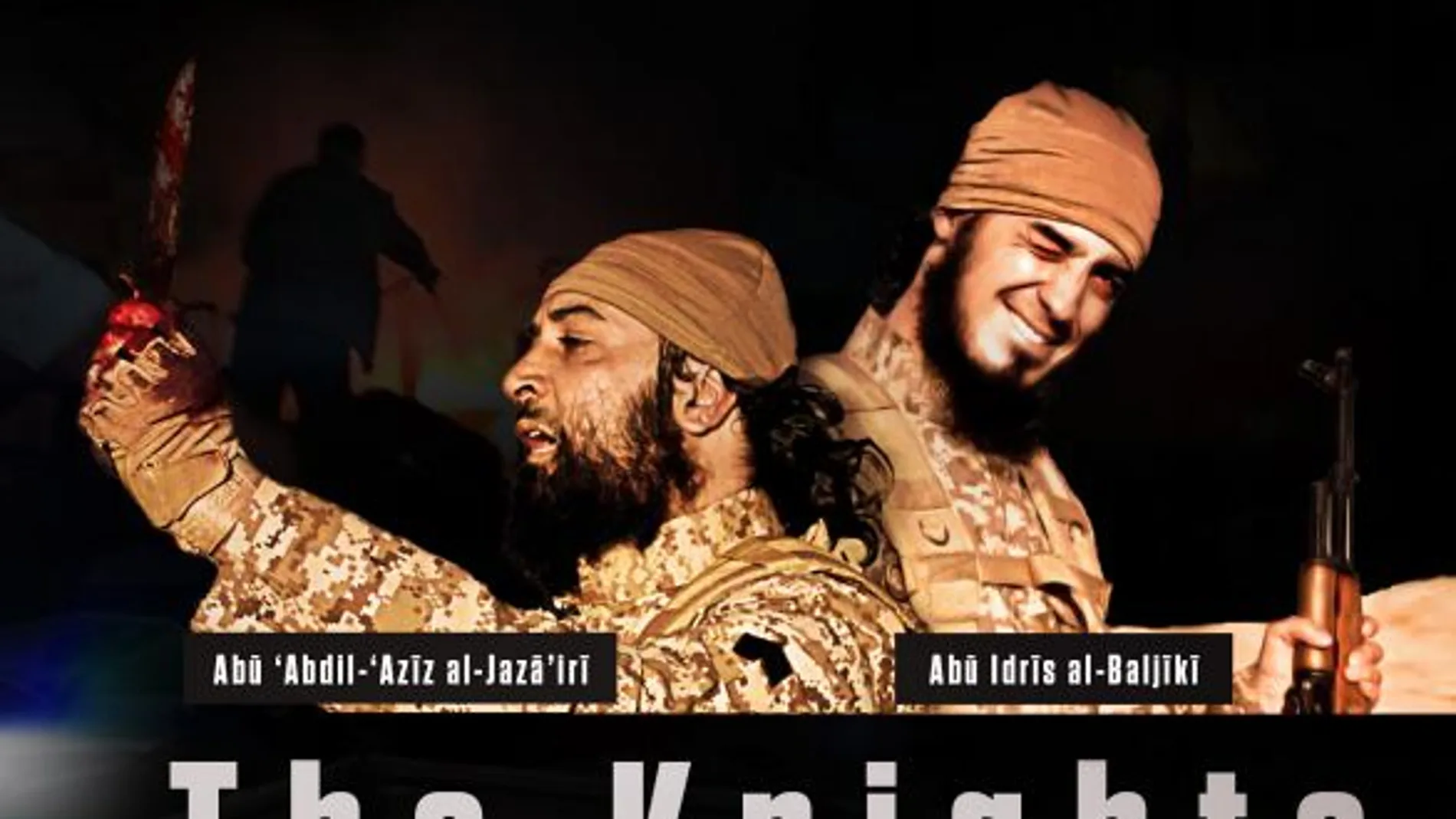 Los dos terroristas suicidas en la publicación de Estado Islámico