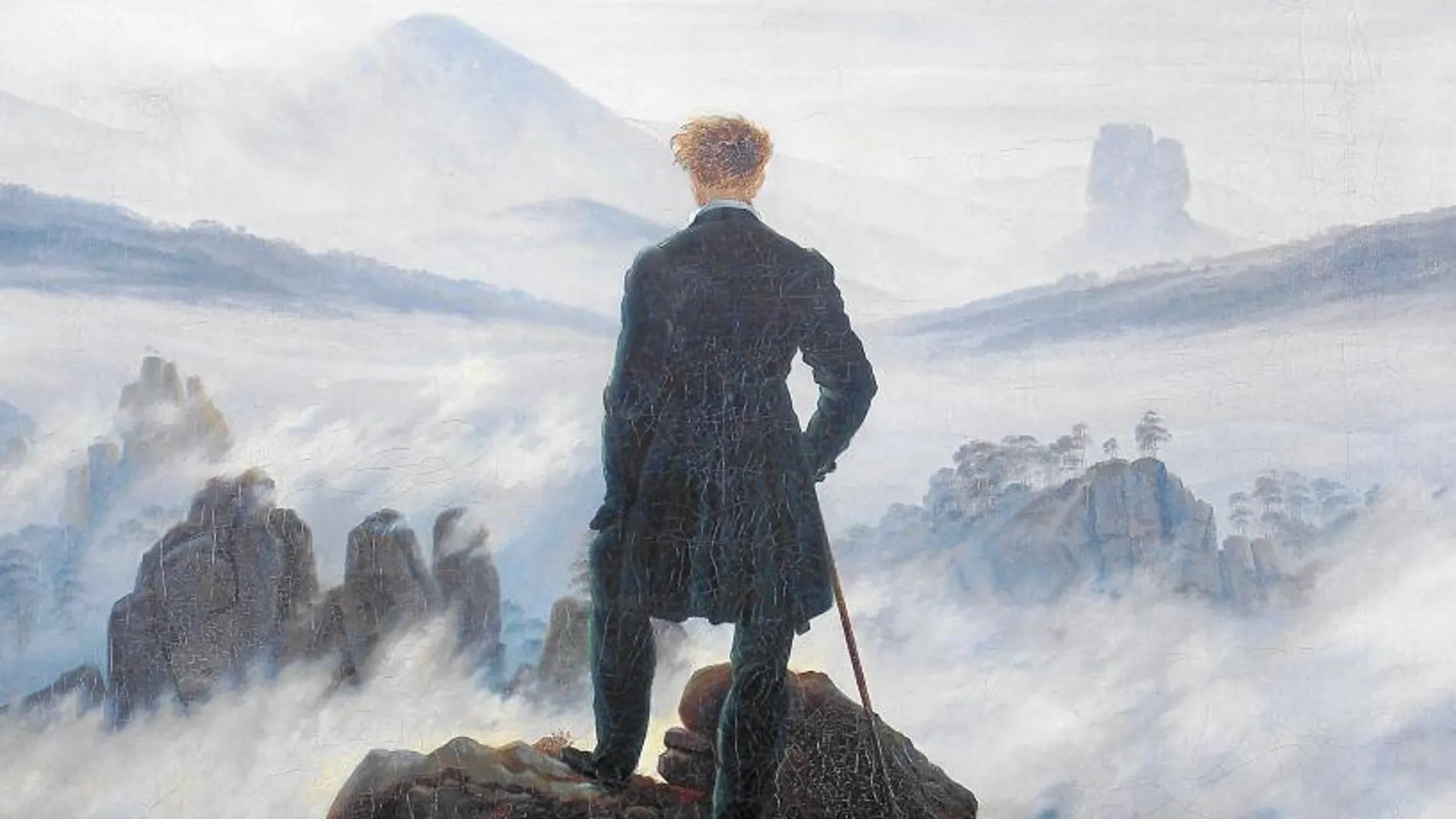 «Caminante sobre un mar de nubes», emblemática obra de Caspar David Friedrich