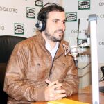 Alberto Garzón durante su entrevista en Julia en la Onda, en Onda Cero