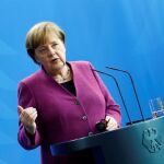 La canciller alemana Angela Merkel, hoy