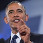 El presidente de Estados Unidos Barack Obama durante su intervención en Nairobi