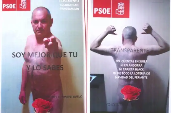 Un candidato del PSOE desnudo: «Soy mejor que tú y lo sabes»