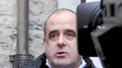 Egibar, durante su declaración a los periodistas tras el mitin de Vergara
