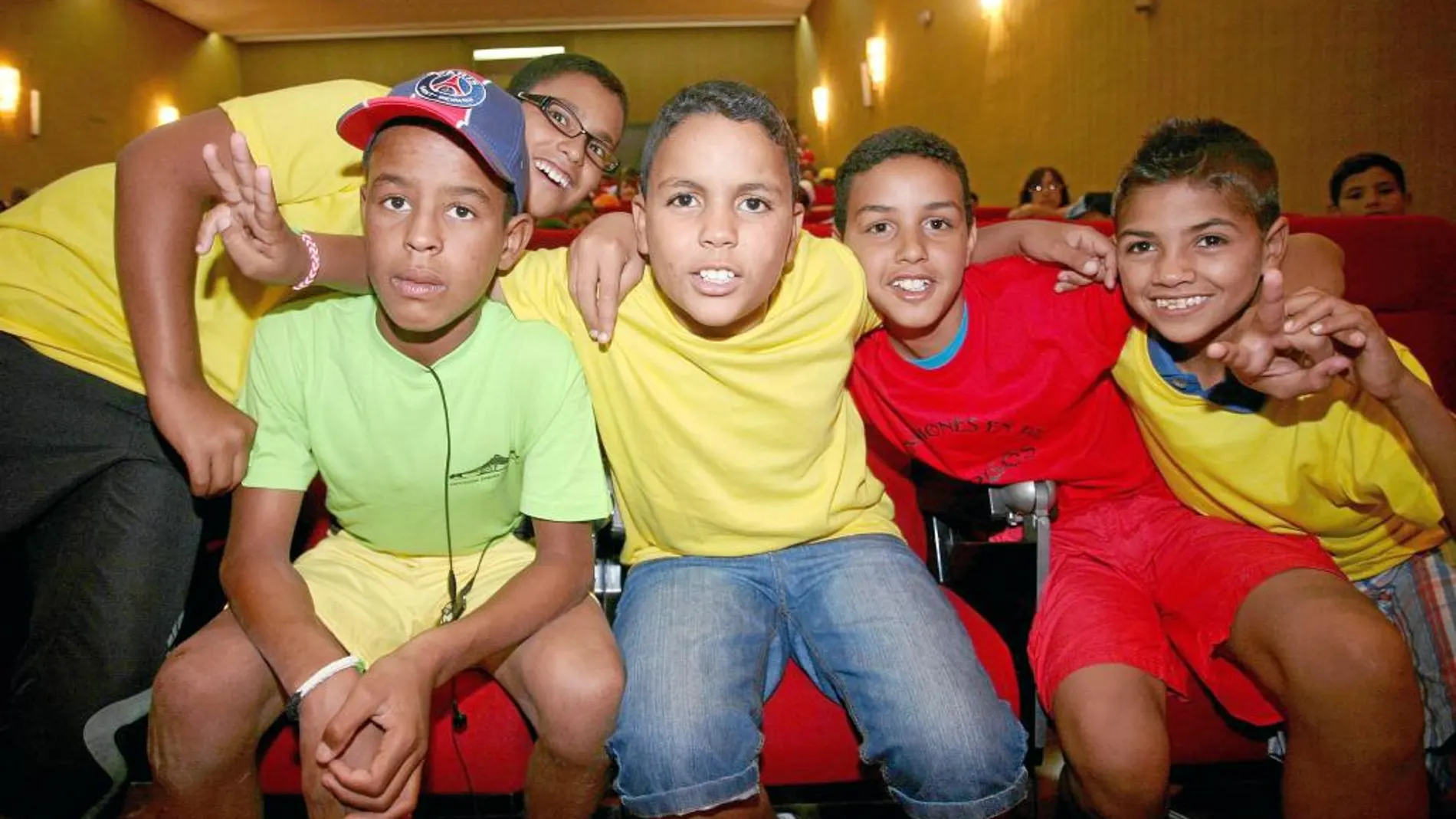 Un grupo de niños saharauis en Valladolid en la pasada edición del Programa Vacaciones