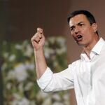 El candidato del PSOE a la Presidencia del Gobierno, Pedro Sánchez