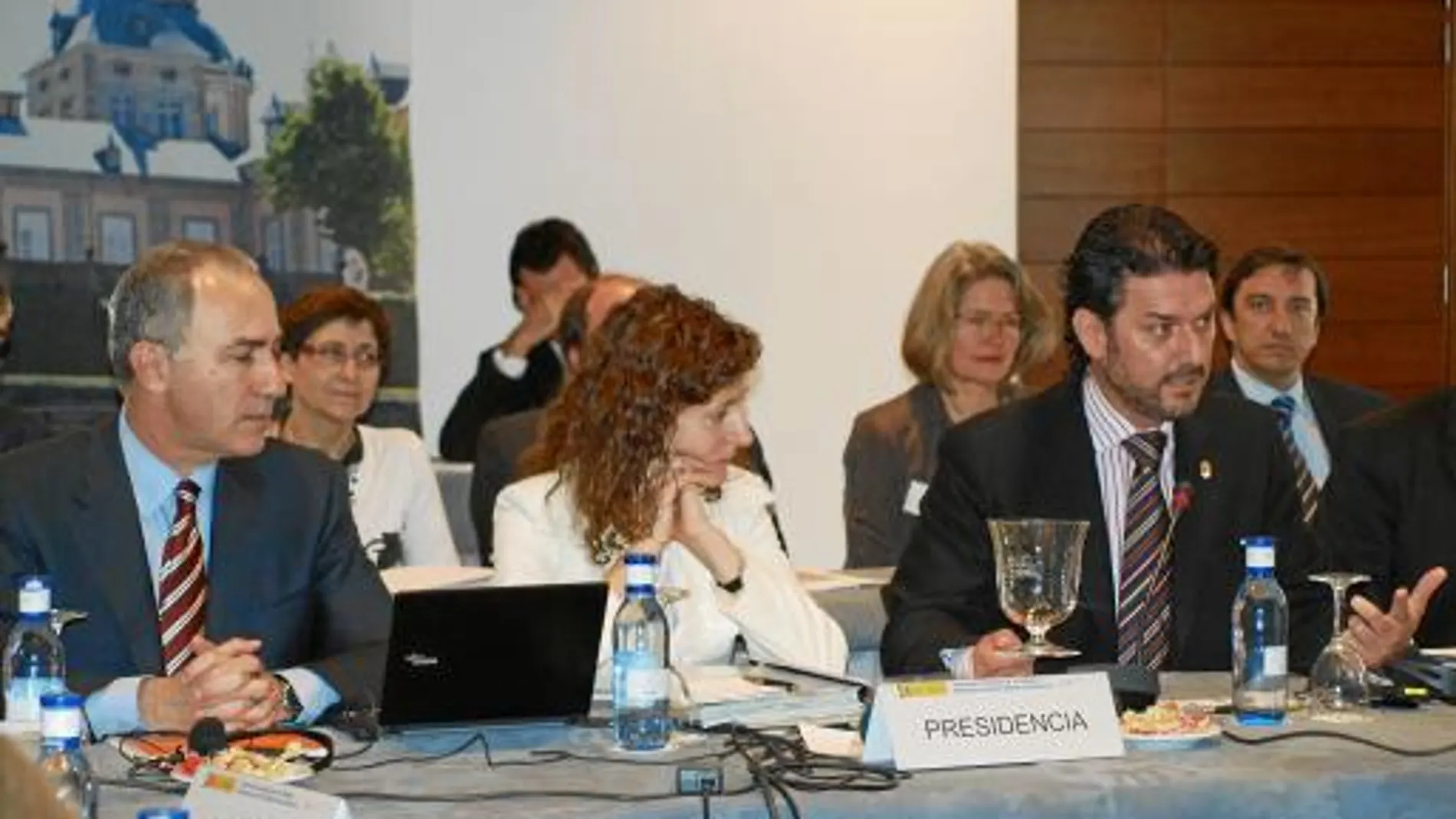 Los responsables españoles del agua, en la reunión celebrada ayer en Segovia