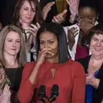  Michelle Obama se despide entre lágrimas del cargo de primera dama