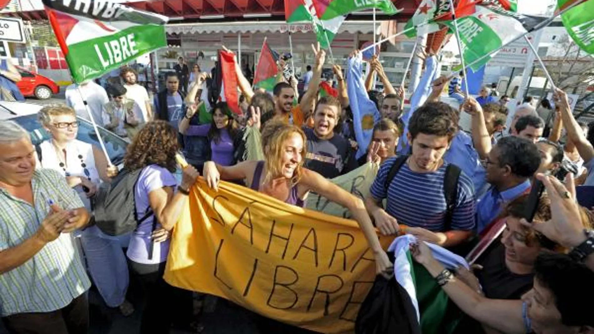 Reciente manifestación de apoyo a la independencia del Sahara