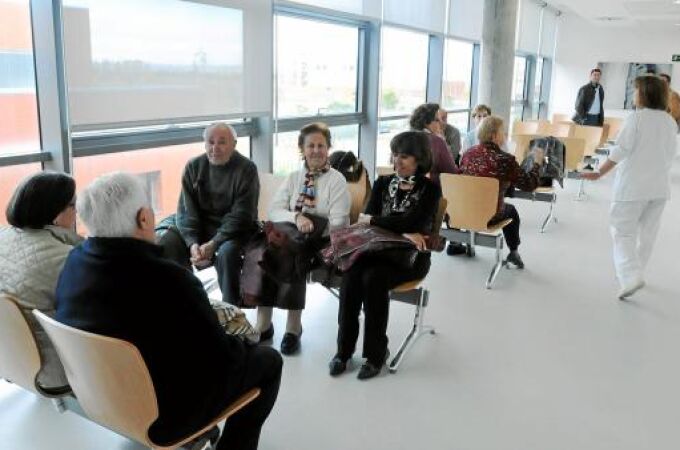 Sala de espera para consultas en el Hospital Río Hortega de Valladolid el pasado invierno