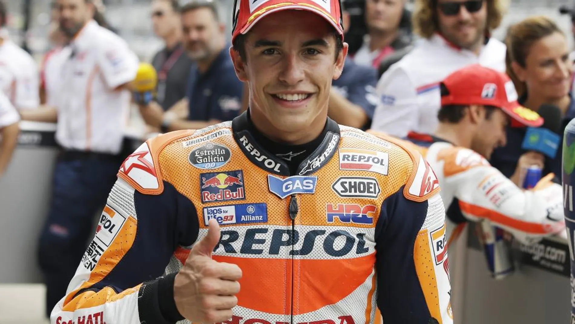 Marc Marquez tras la sesión de entrenamientos