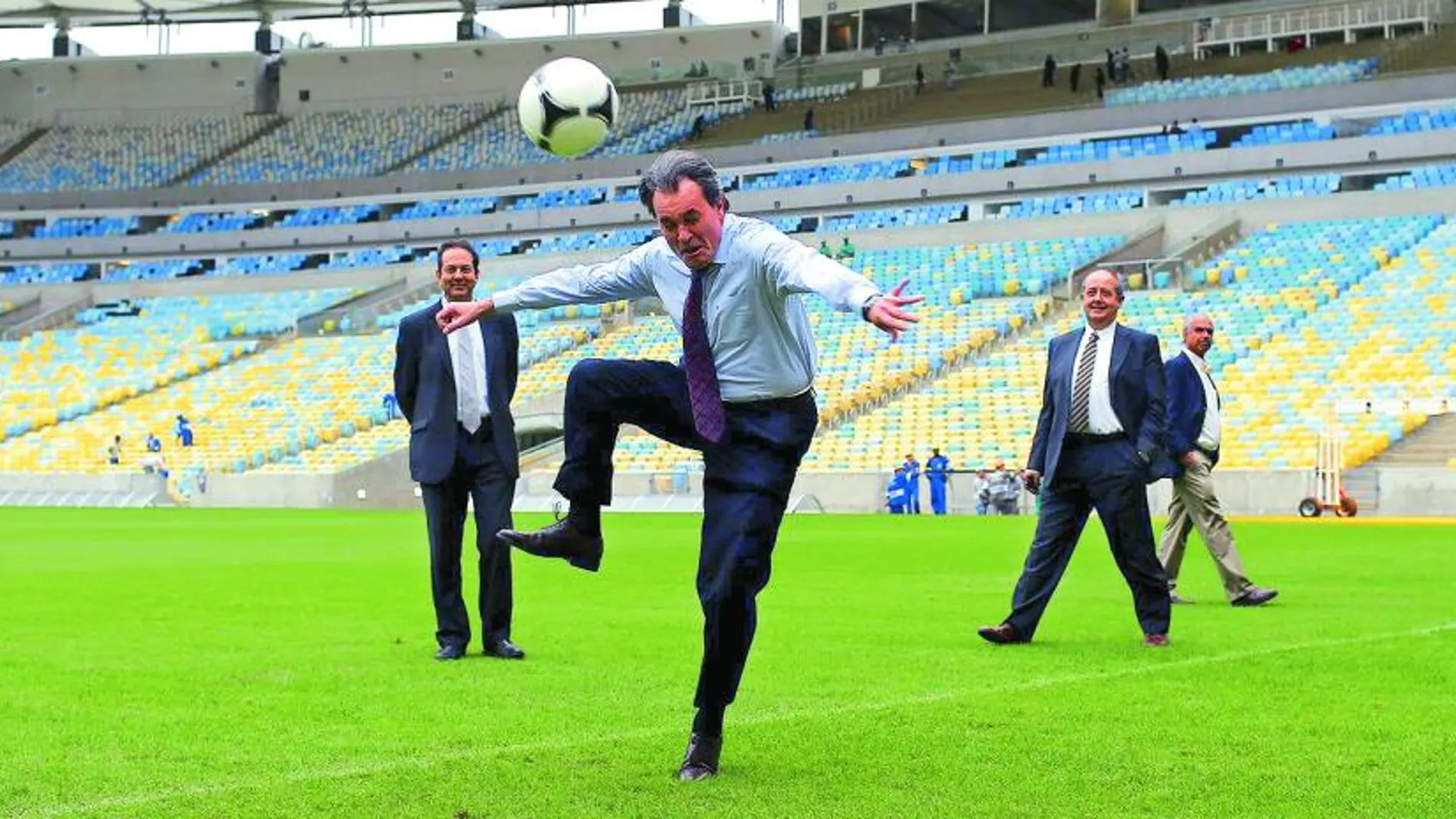 El ex presidente de la Generalitat, Artur Mas, en una visita a Maracaná.