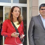 La periodista holandesa Ebru Umar tras su puesta en libertad