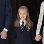 La Princesa Leonor tan sólo ha asistido a dos actos oficiales: la proclamación de su padre y la celebración de la Fiesta Nacional del año pasado