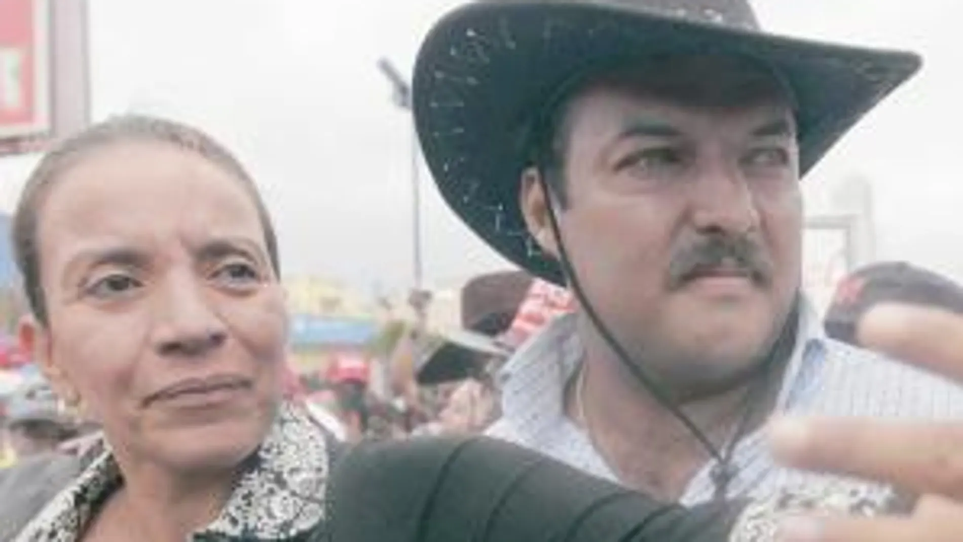 La esposa de Zelaya, Xiomara Castro, el viernes en Tegucigalpa