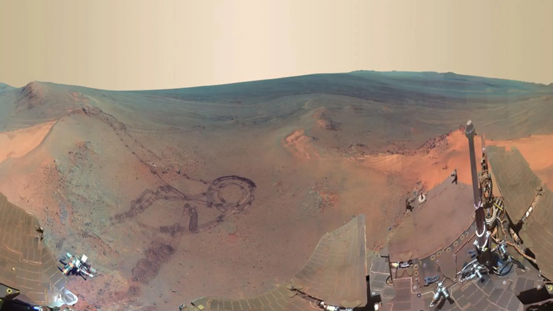 Imágenes tomadas por el Opportunity en Marte / Reuters