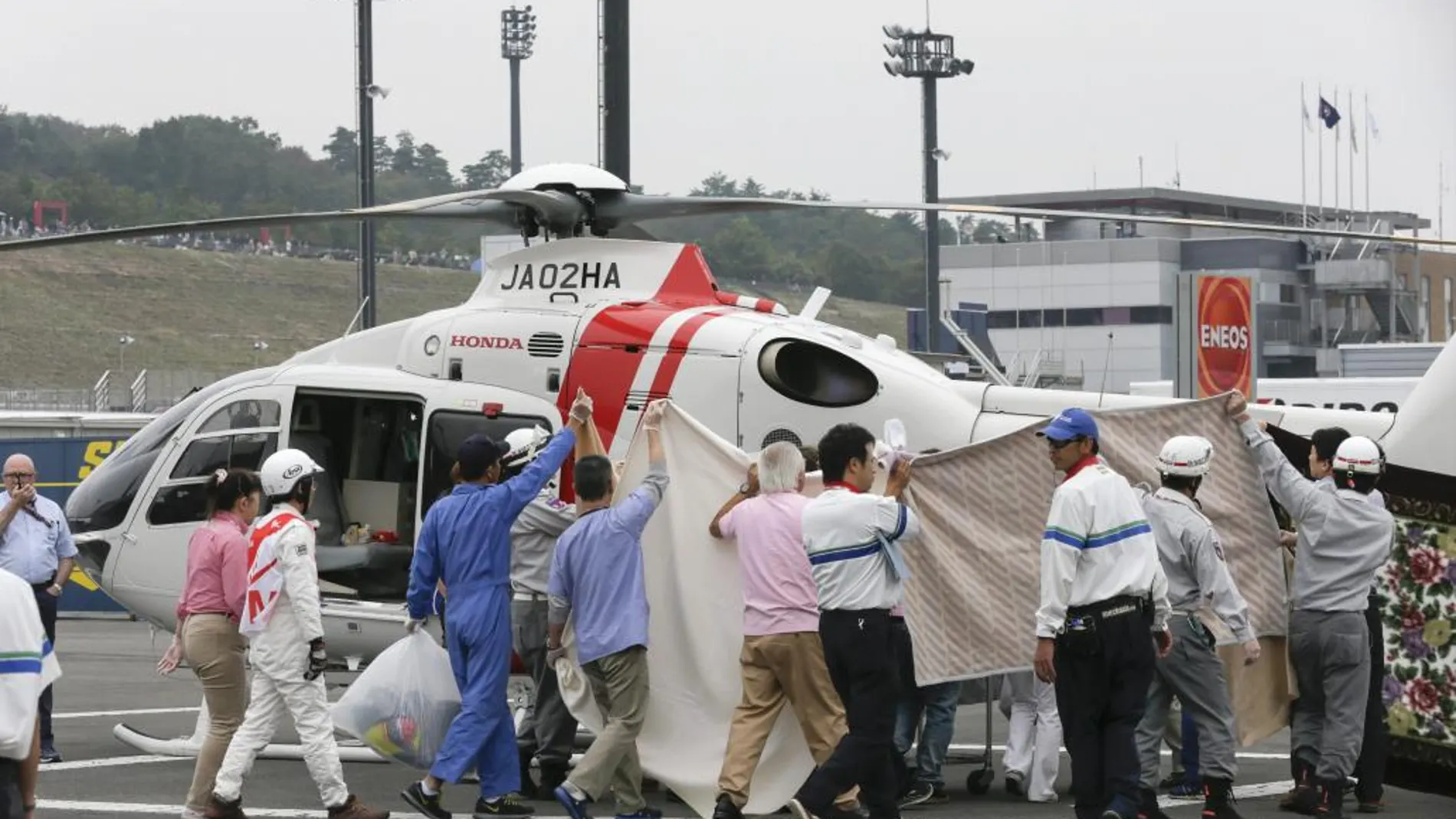 De Angelis tuvo que ser trasladado de urgencia el hospital