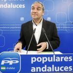El portavoz del PP andaluz, Elías Bendodo