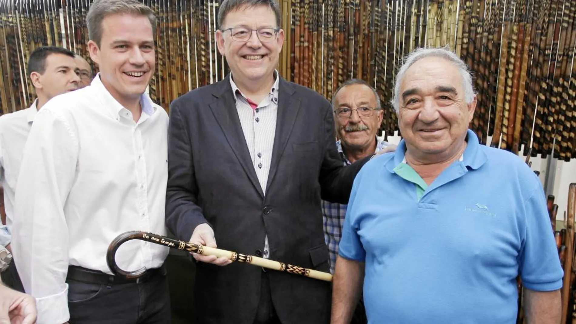 El presidente de la Generalitat, Ximo Puig, ayer durante su visita a Xàtiva