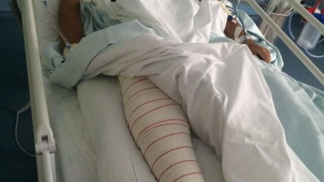 Manuel Escribano en el hospital del Perpetuo Socorro de Alicante