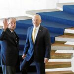 James Mattis y el ministro brasileño de Exteriores, Aloysio Nunes, ayer en el Palacio Itamaraty, en Brasilia/Foto: Reuters