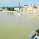 Imagen del Ebro a su paso por la localidad catalana de Tortosa, en la desembocadura