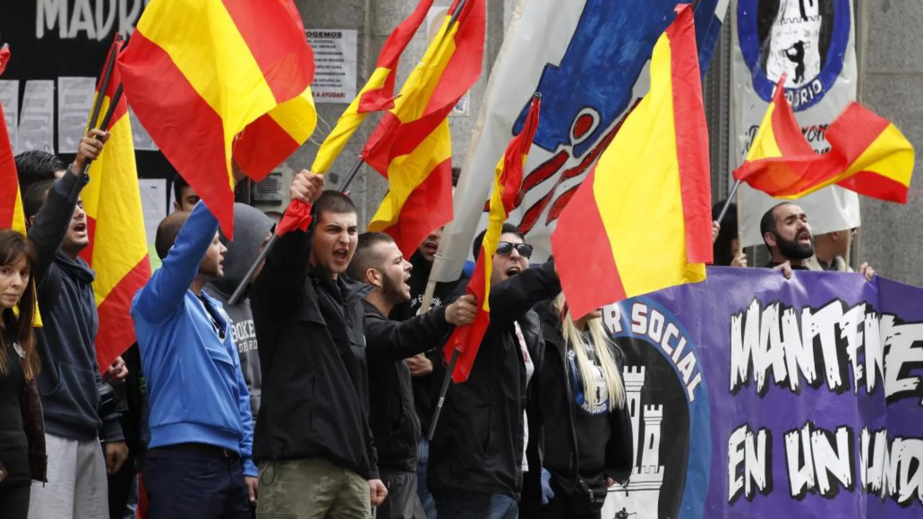 Miembros del llamado Hogar Social Madrid.