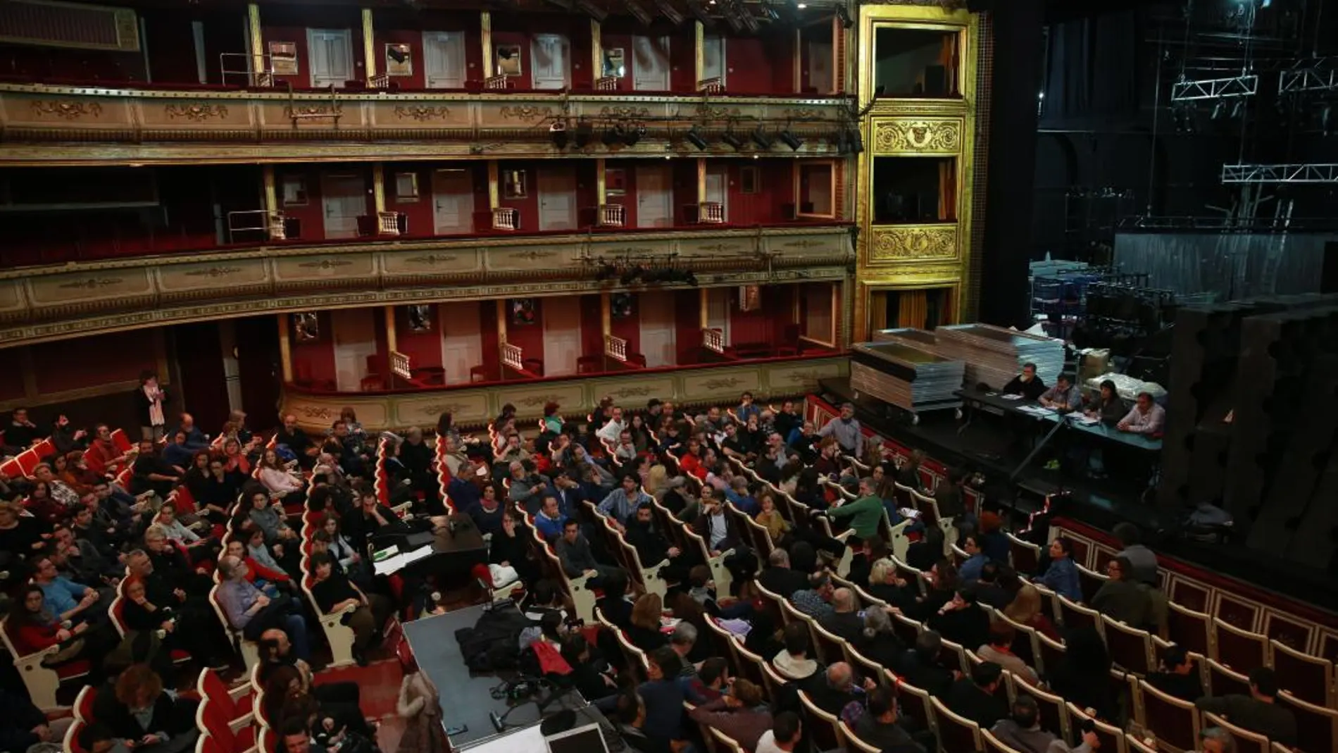 Asamblea de trabajadores del Teatro de la Zarzuela