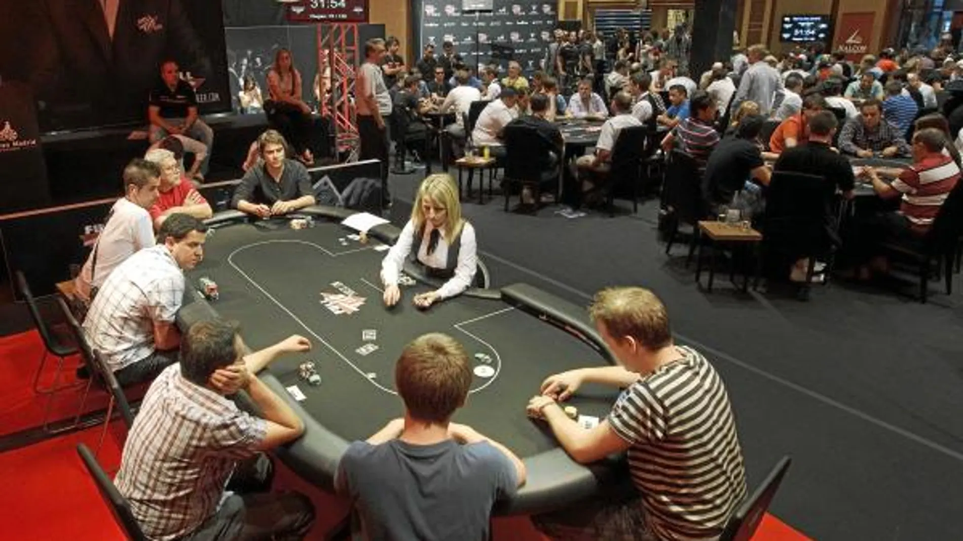 Un torneo de póker al estilo Las Vegas