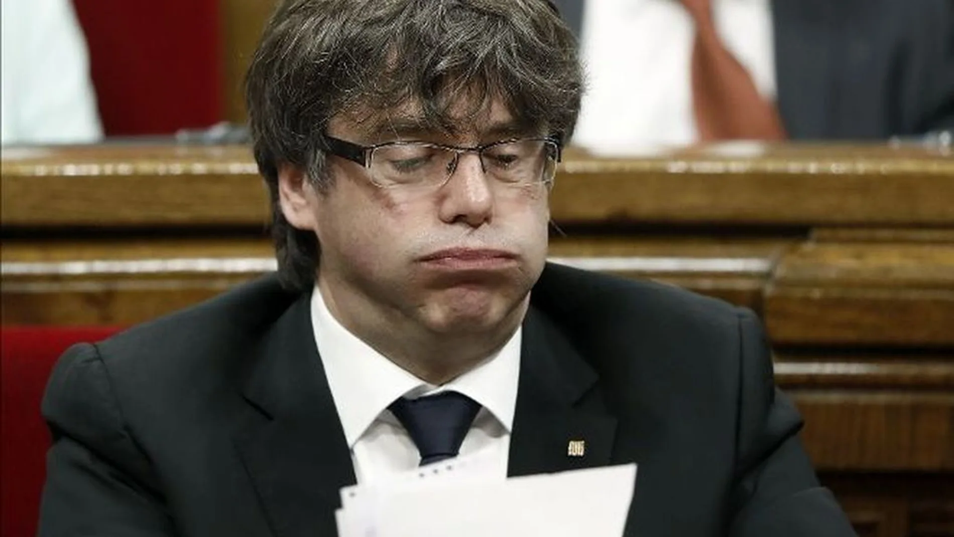 Imagen de archivo de Puigdemont en el Parlament