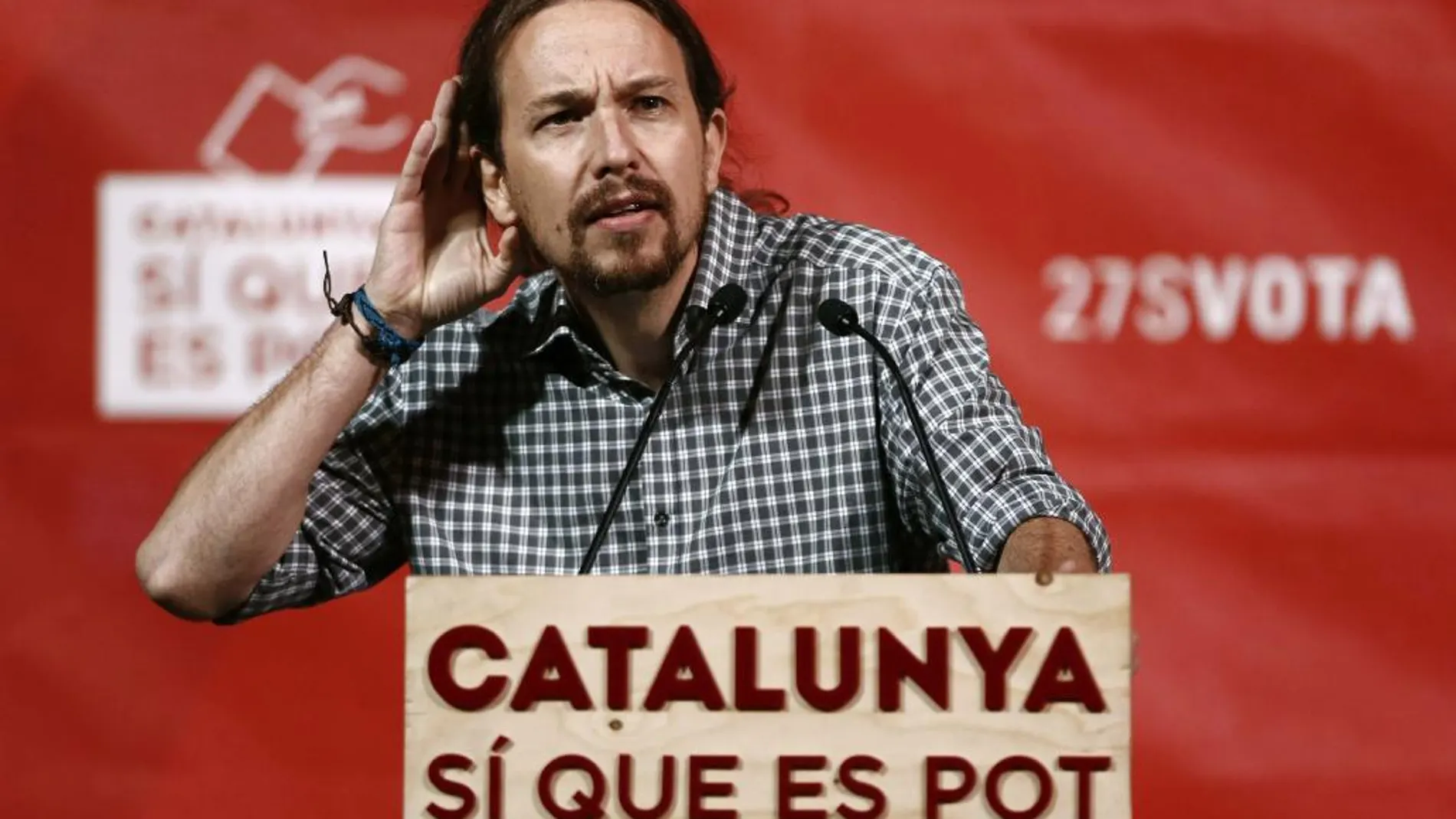 El líder de Podemos, Pablo Iglesias