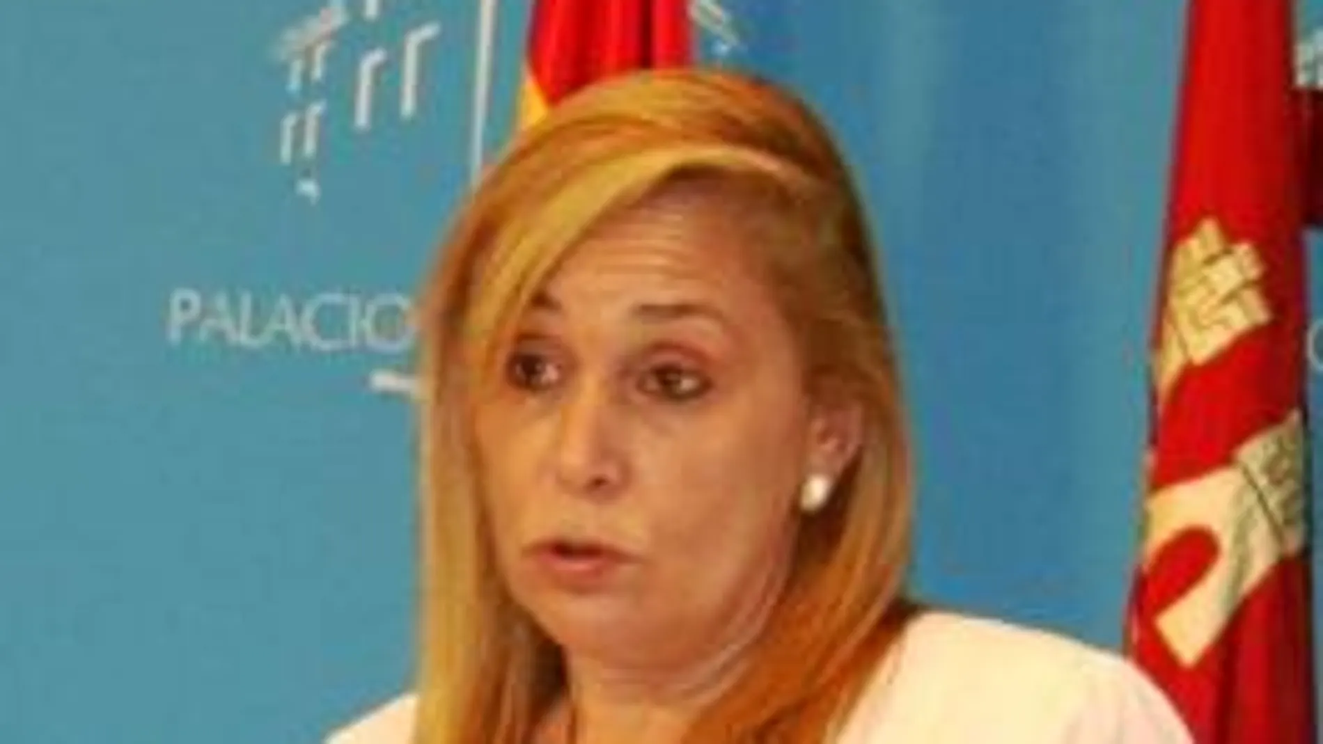 La portavoz del Gobierno regional, María Pedro Reverte