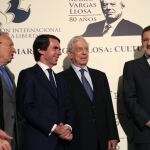 Mariano Rajoy, Andrés Pastrana, Sebastián Piñera, José Manuel García-Margallo, José María Aznar y Mario Vargas Llosa