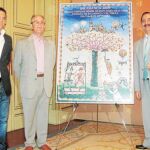 El alcalde Julián Lanzarote, Luis de Horna y Julio López presentan el cartel de las Fiestas de Salamanca