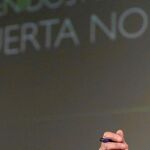 Carmena el pasado martes, durante la presentación de Puerta Norte