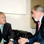 El jefe del Ejecutivo murciano junto al presidente de la novena potencia mundial, Brasil