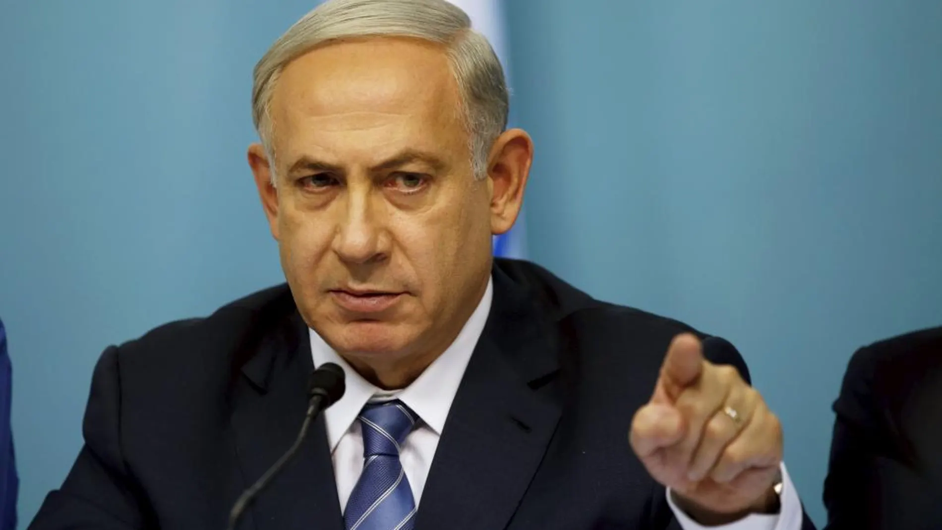 Benjamin Netanyahu, durante la comparencia ante la prensa