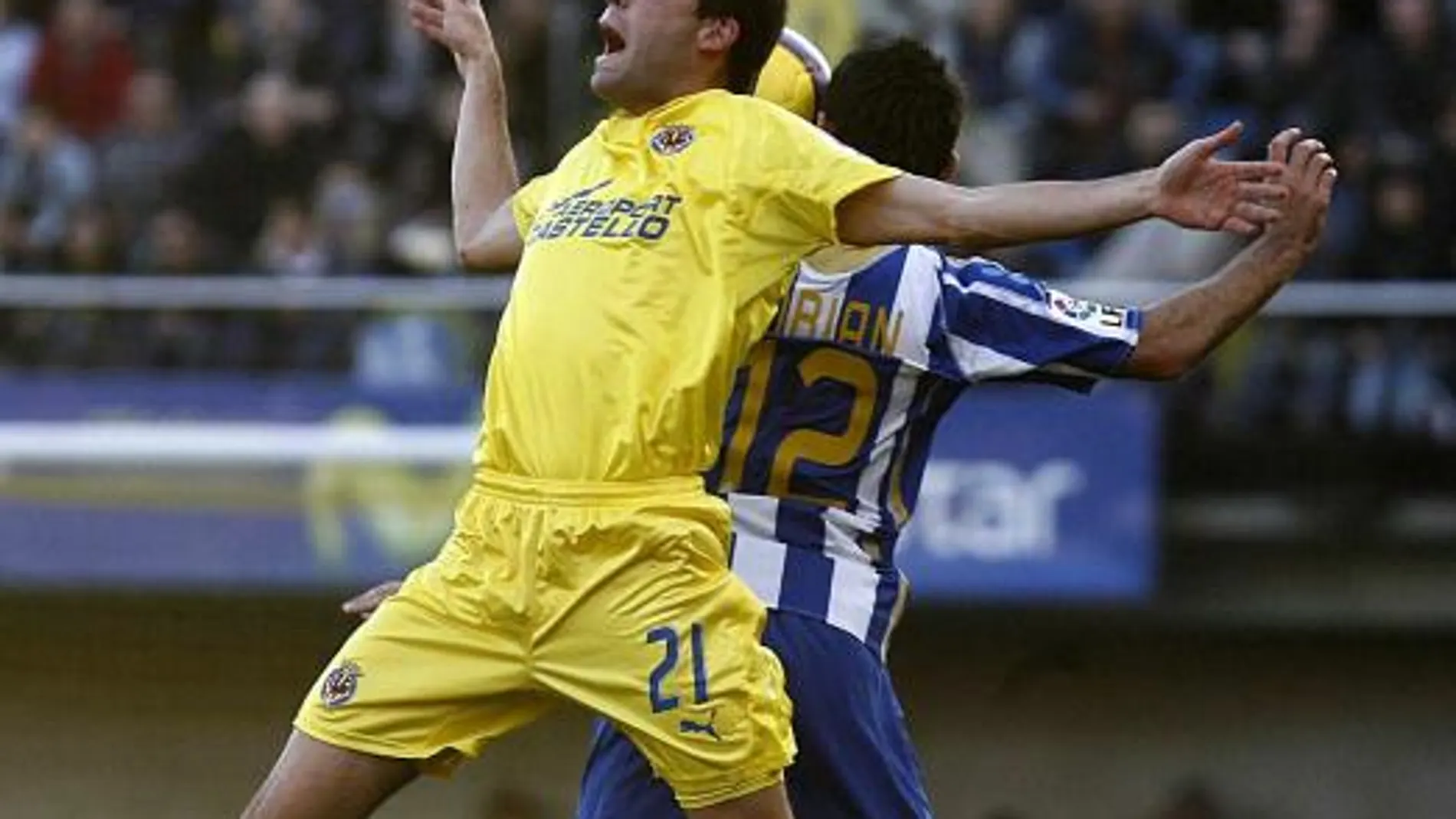 Bruno Soriano, en un partido de su equipo contra el Deportivo