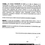 La segunda reclamación es del 23 de junio