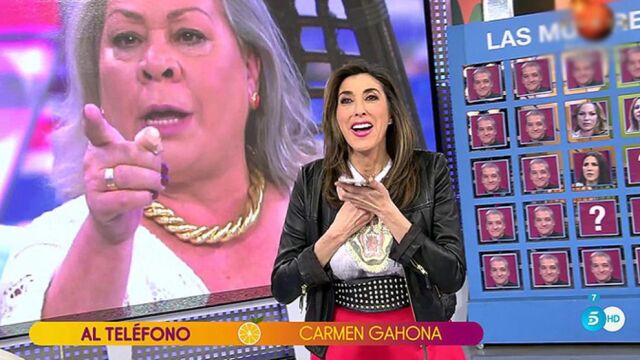 Paz Padilla hablando con Carmen Gahona