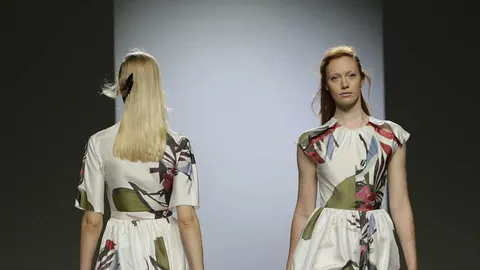 Desfile de las creaciones de Juan Vidal en la última jornada de los diseñadores veteranos de la Mercedes Benz FashionWeek Madrid (MBFWM) que presenta la moda de la primavera-verano de 2016.