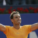 Rafa Nadal celebra su victoria sobre Martin Klizan