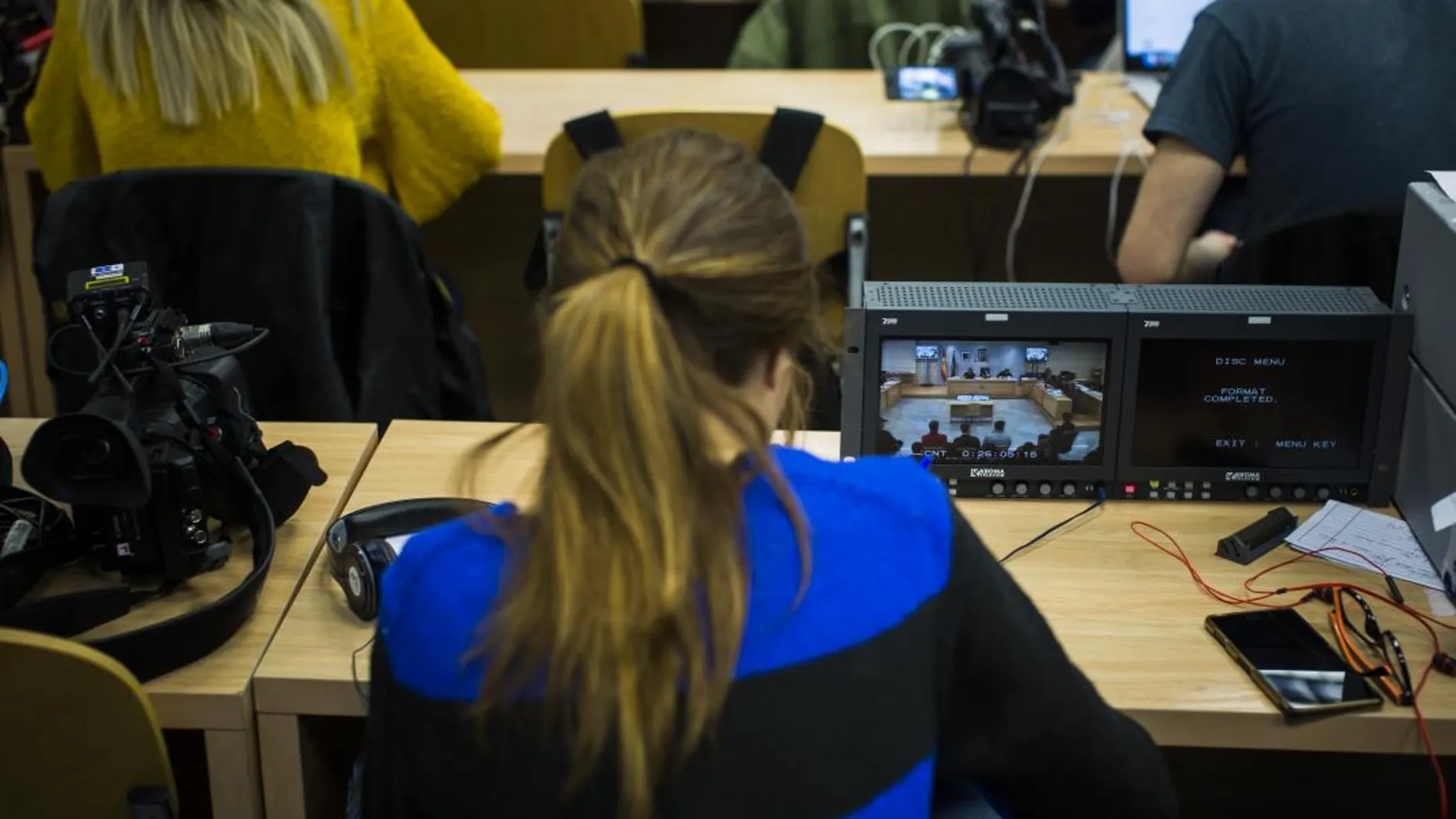 Segunda jornada del juicio en la Audiencia Nacional contra los ocho acusados de terrorismo por agredir a dos guardias civiles en Alsasua (Navarra). © Alberto R. Roldan