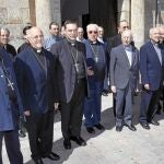 Gerardo Melgar, Ricardo Blázquez, Raúl Berzosa y Jesús García Burillo, entre otros, en un encuentro de obispos en 2011