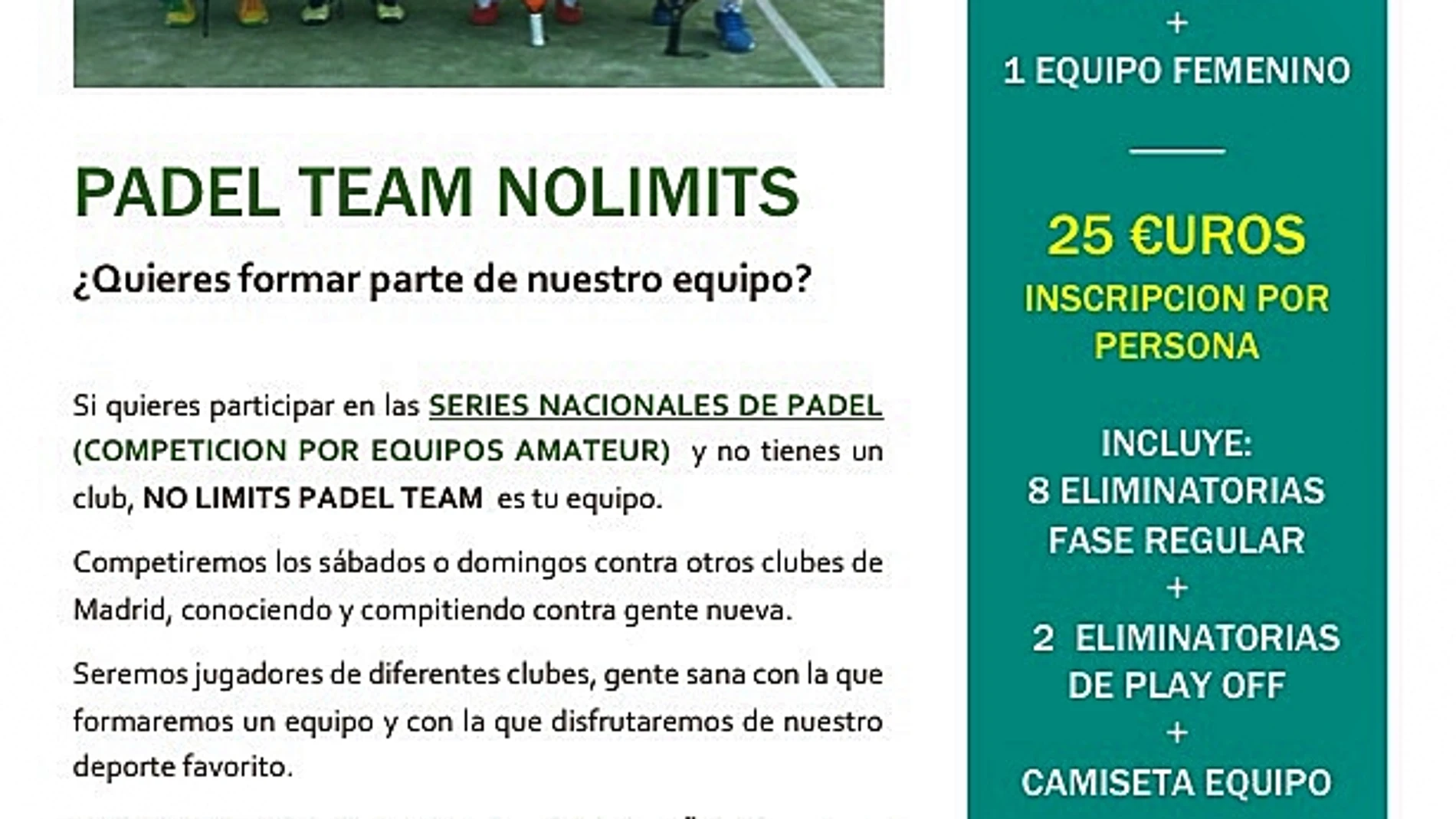 Padel Team No Limits